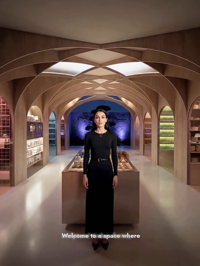 Boutique Kitchen — vertical cinematic CGI film still